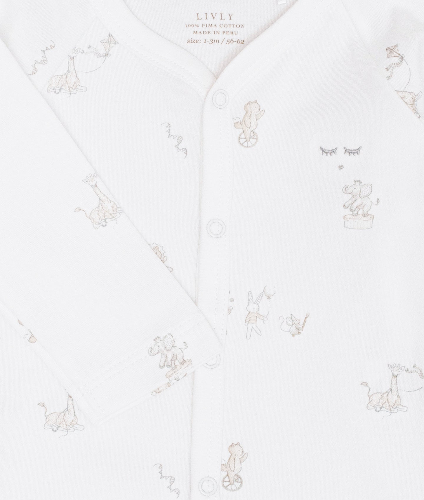 Body Full Snap Celebration Parade White