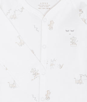 Body Full Snap Celebration Parade White