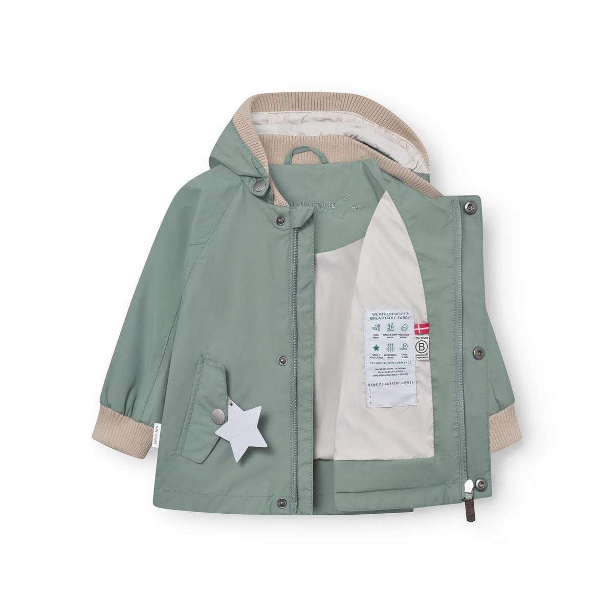 Jakke MATWally Spring Granite Green