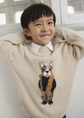 Genser Knit Dog Oat