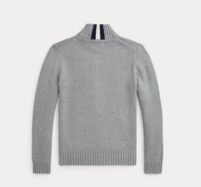 Jakke Cotton Full-Zip Sweater Grey