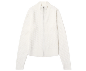 Jakke GR Hoatxin Zip Knit Off White