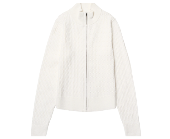 Jakke GR Hoatxin Zip Knit Off White