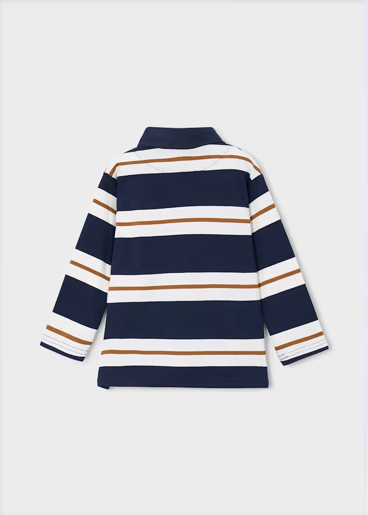 Genser Polo Striped Ink