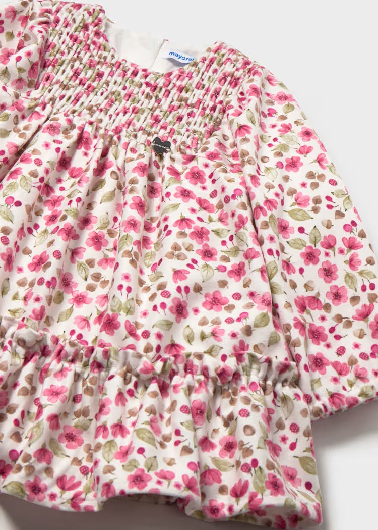 Kjole Printed Velvet Petal