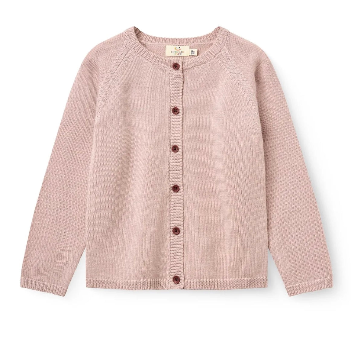 Cardigan Merino Strikket Violet Ice