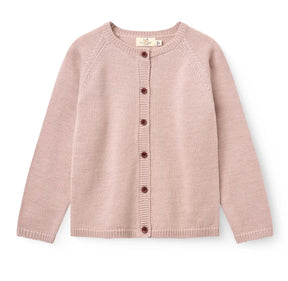 Cardigan Merino Strikket Violet Ice