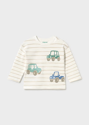Genser Striped Car Print Mole