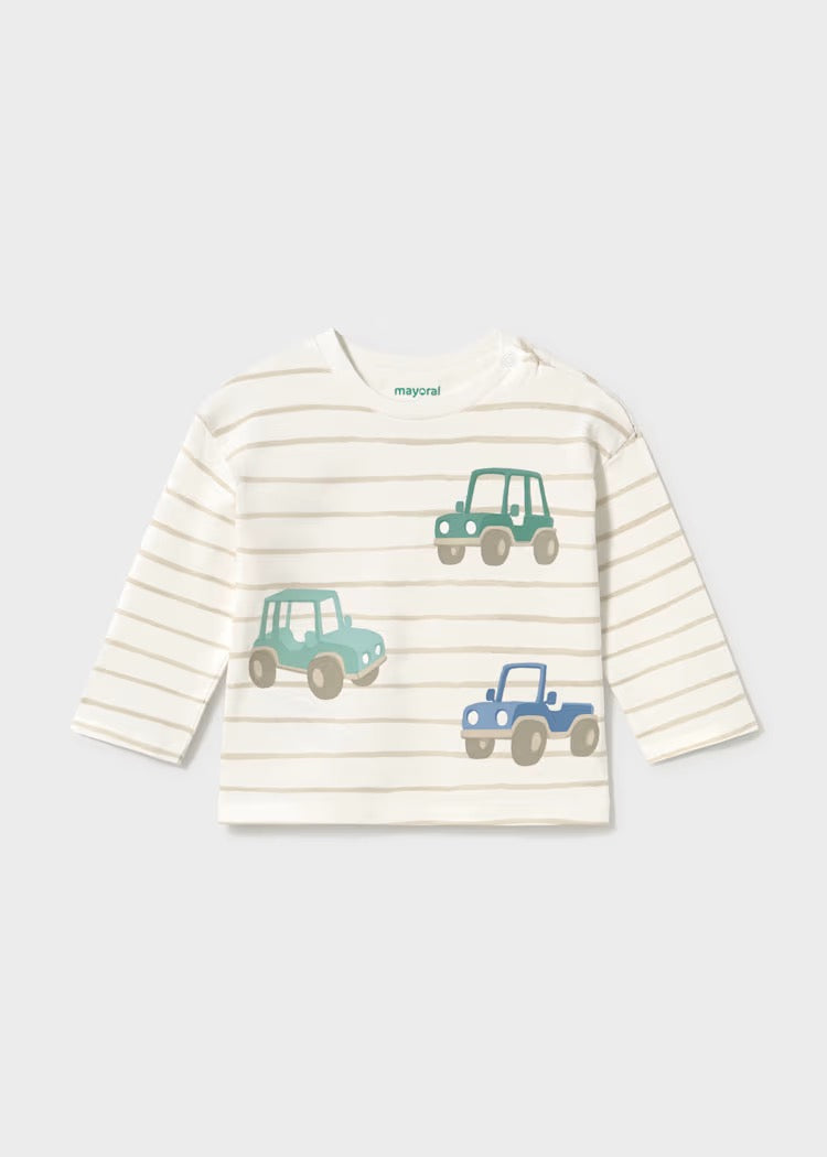 Genser Striped Car Print Mole
