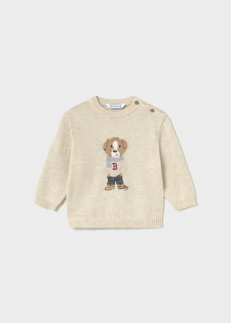 Genser Knit Dog Stone