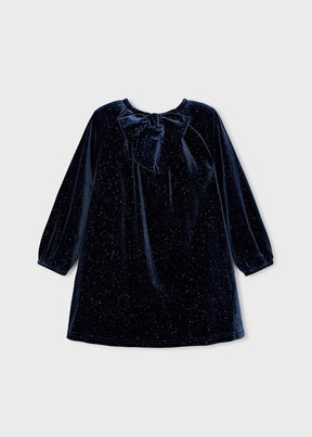 Kjole Sparkly Velvet Navy