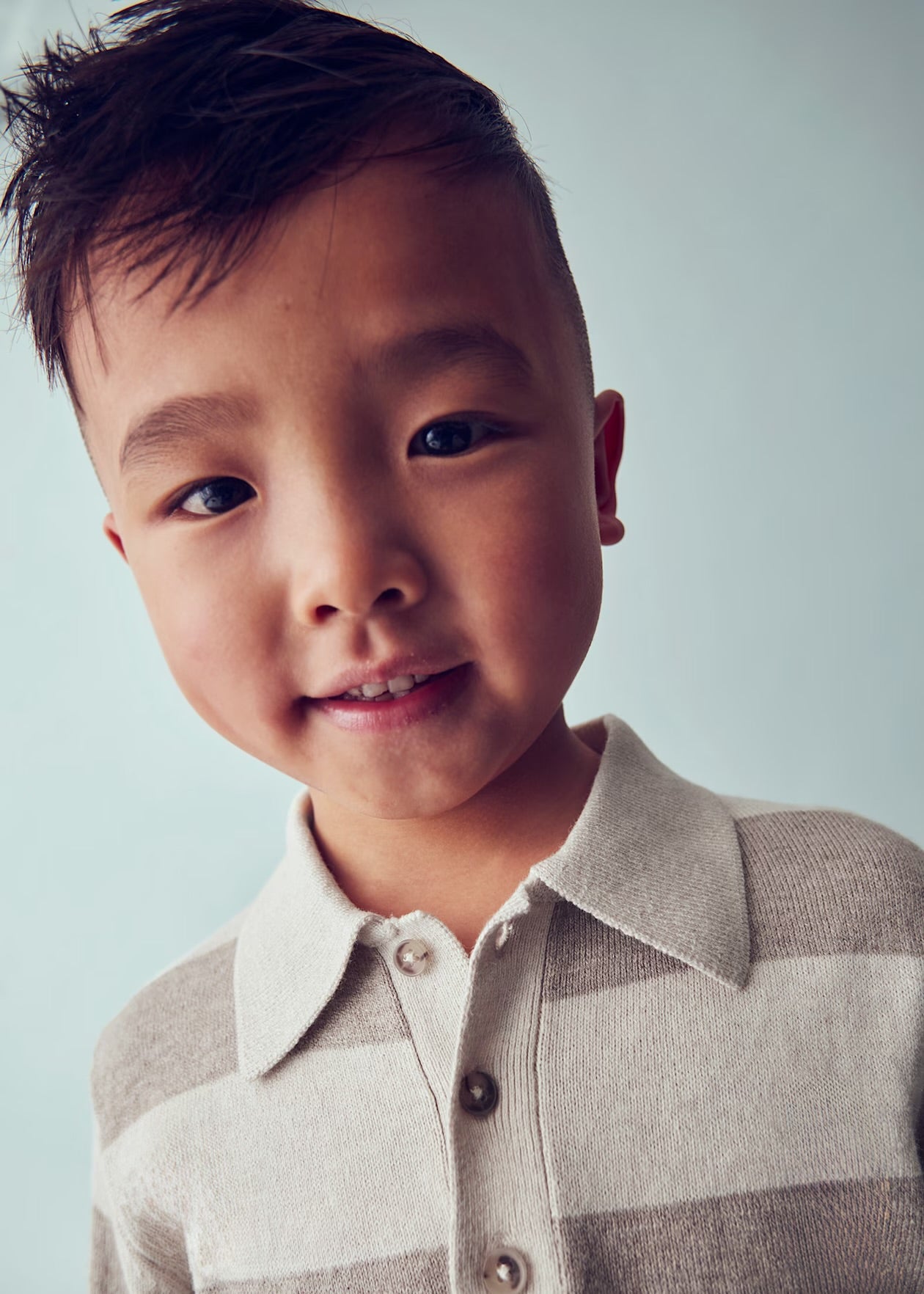 Genser Knitted Polo Topo