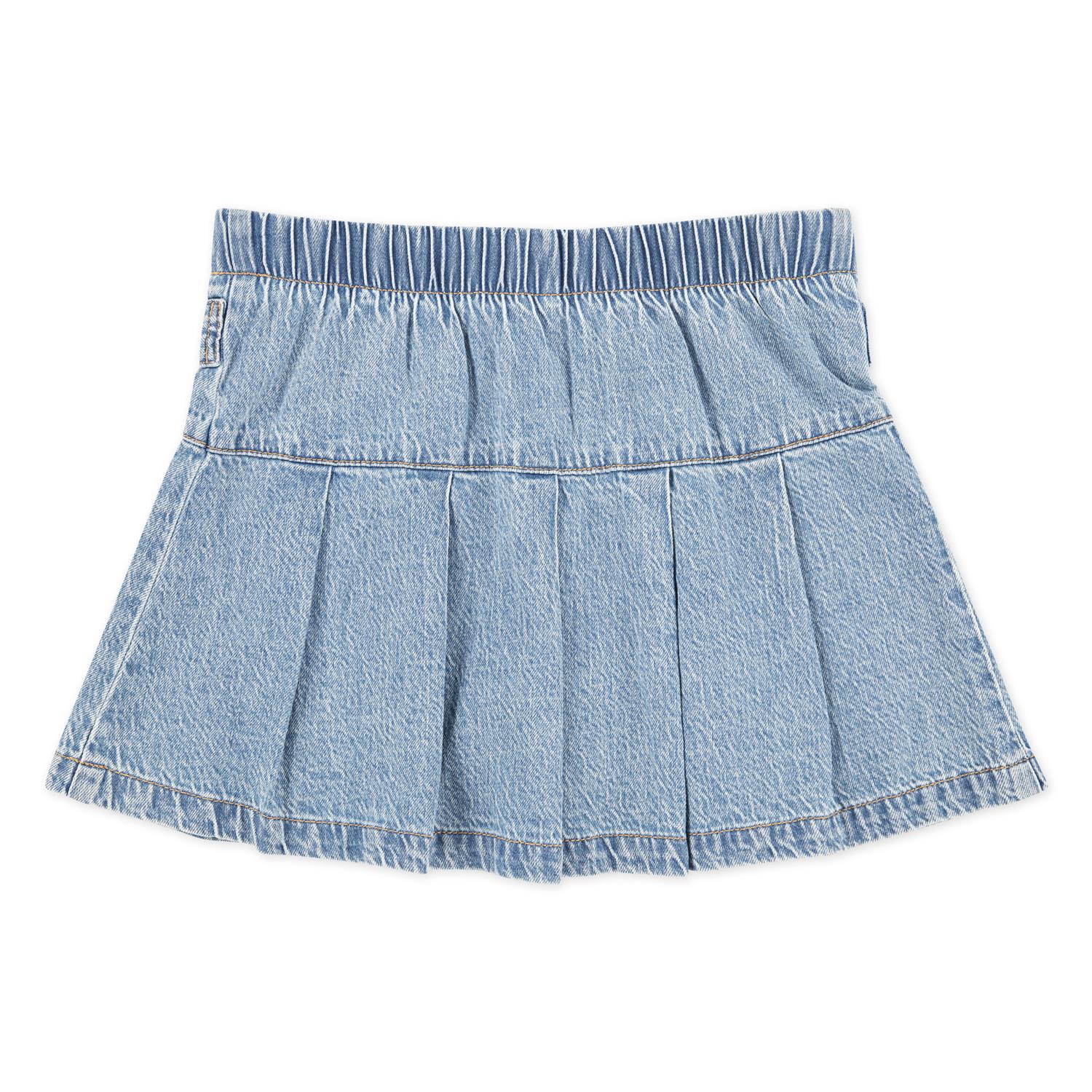 Skort Pleated Denim Twirl