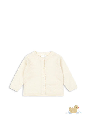 Cardigan Venti Pointelle Antique White