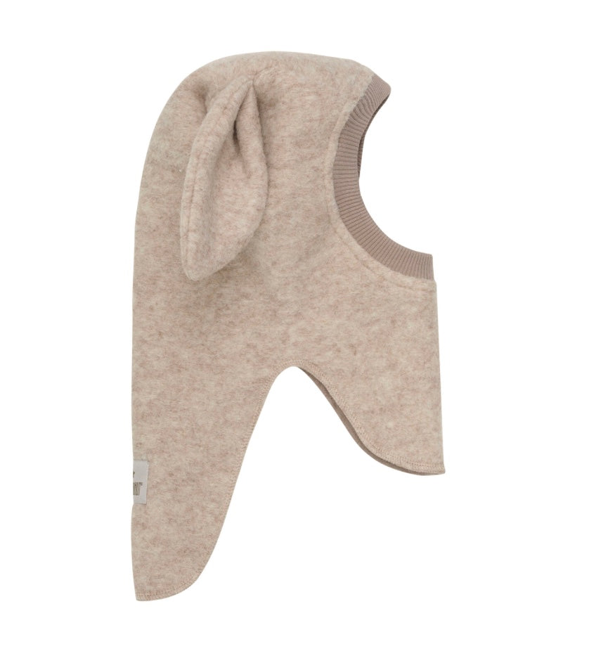 Balaclava Ears Wool Sand Melange