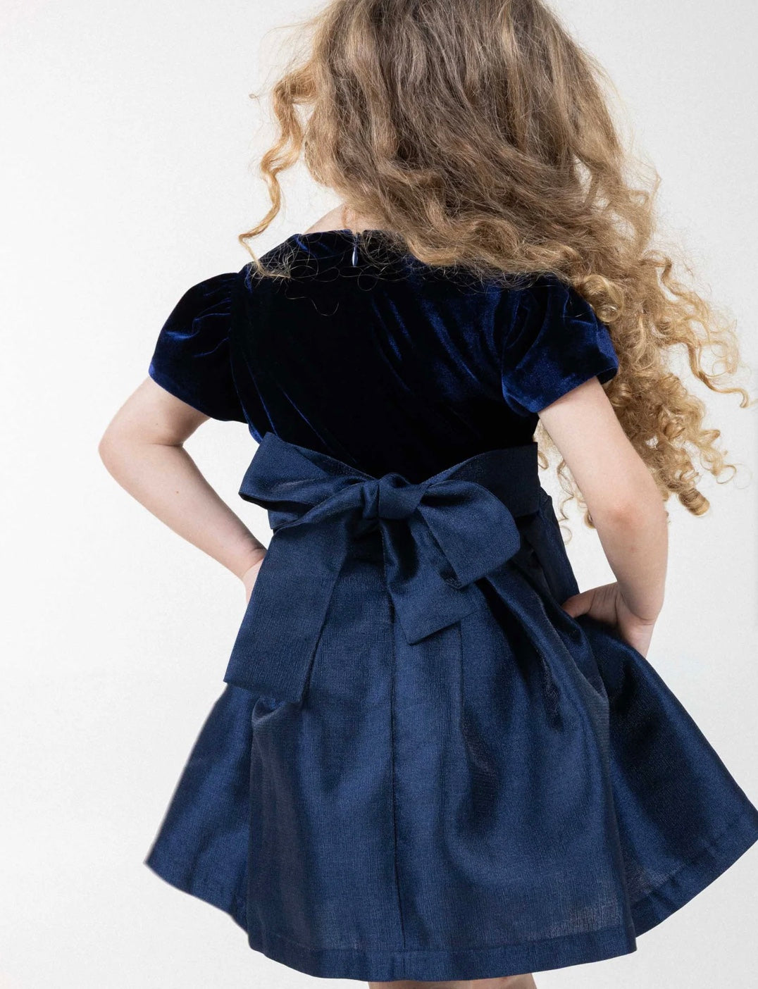 Kjole Kate Velvet Navy