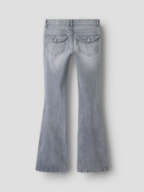 Bukse Blibling Flared Light Grey Denim