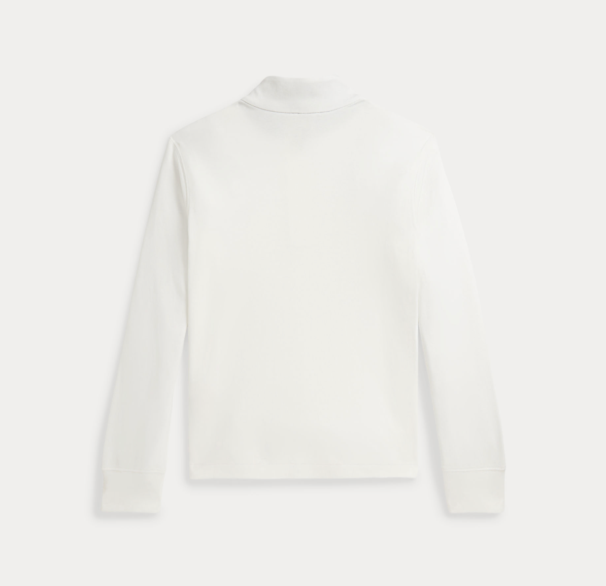 Genser Nterlock Quarter-Zip Pullover Cream