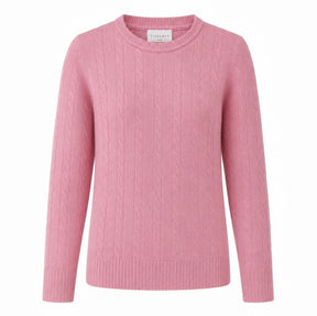 Genser Ull Elise Strikket Soft Pink