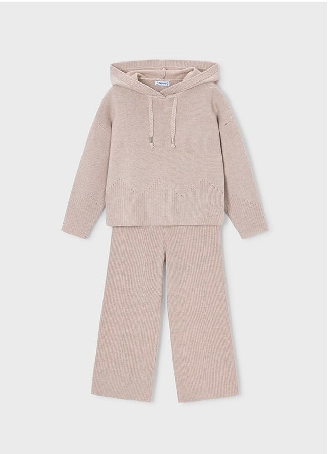 Sett 2-Deler Knit Hoodie Seed