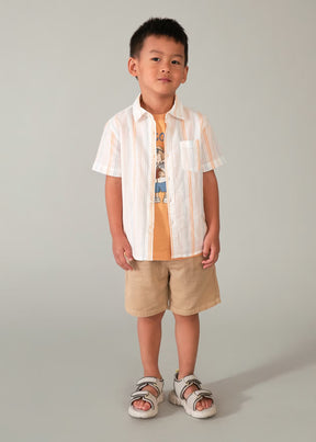 T-skjorte Striper Peach