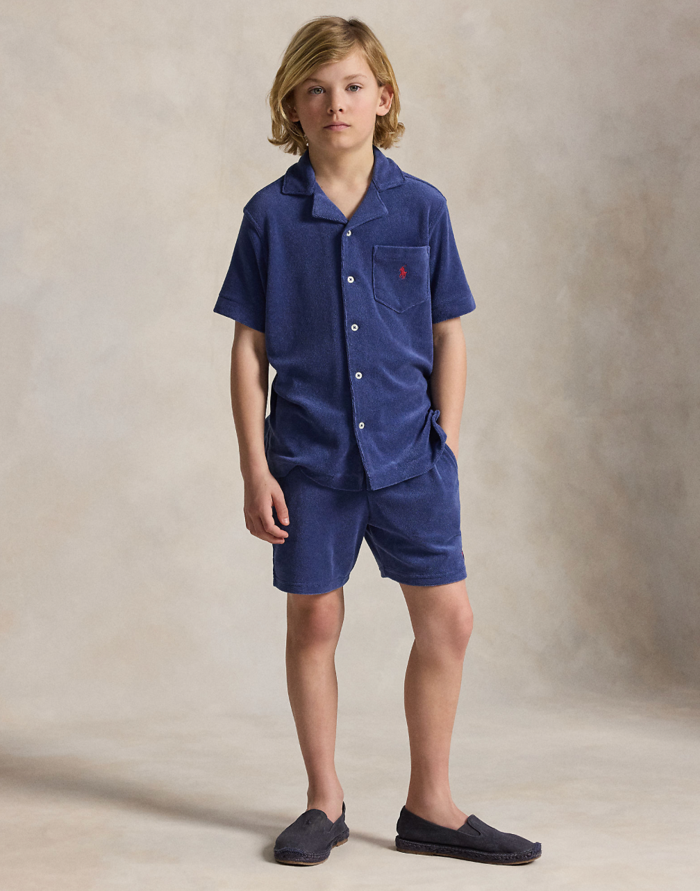 Skjorte Terry Camp Light Navy