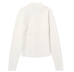 Jakke GR Hoatxin Zip Knit Off White
