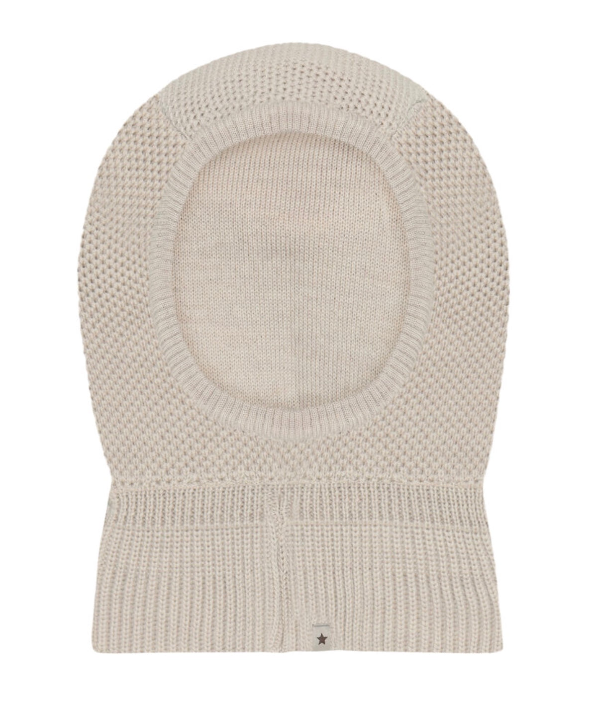 Balaclava Wool Knit Windstop Sand Melange