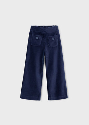 Bukse Corduroy Wide Navy