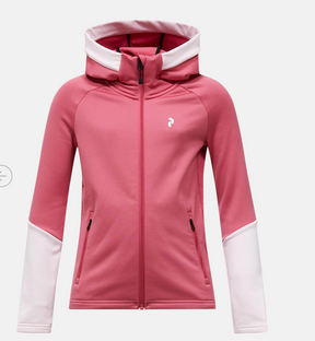 Jakke Rider Essentials Midlayer Zip Hood Mountain blush / frosted blossom