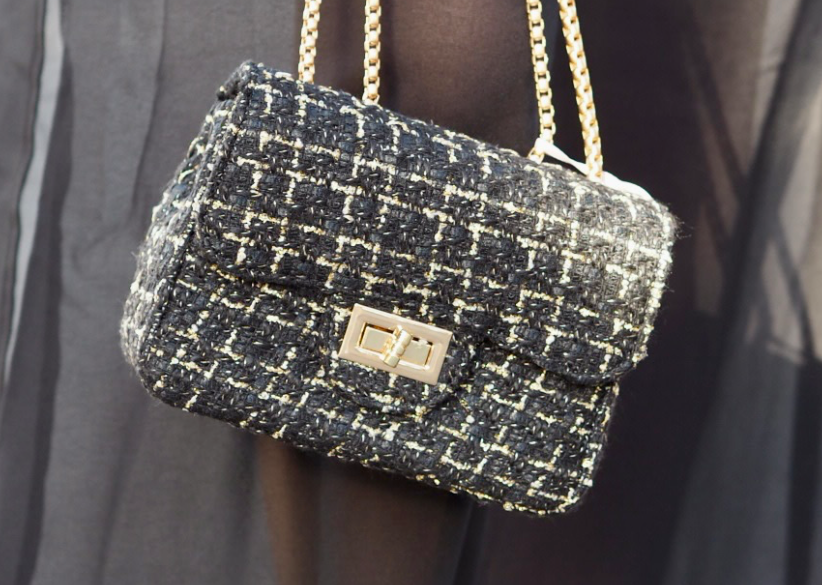 Veske Tweed Black/Gold