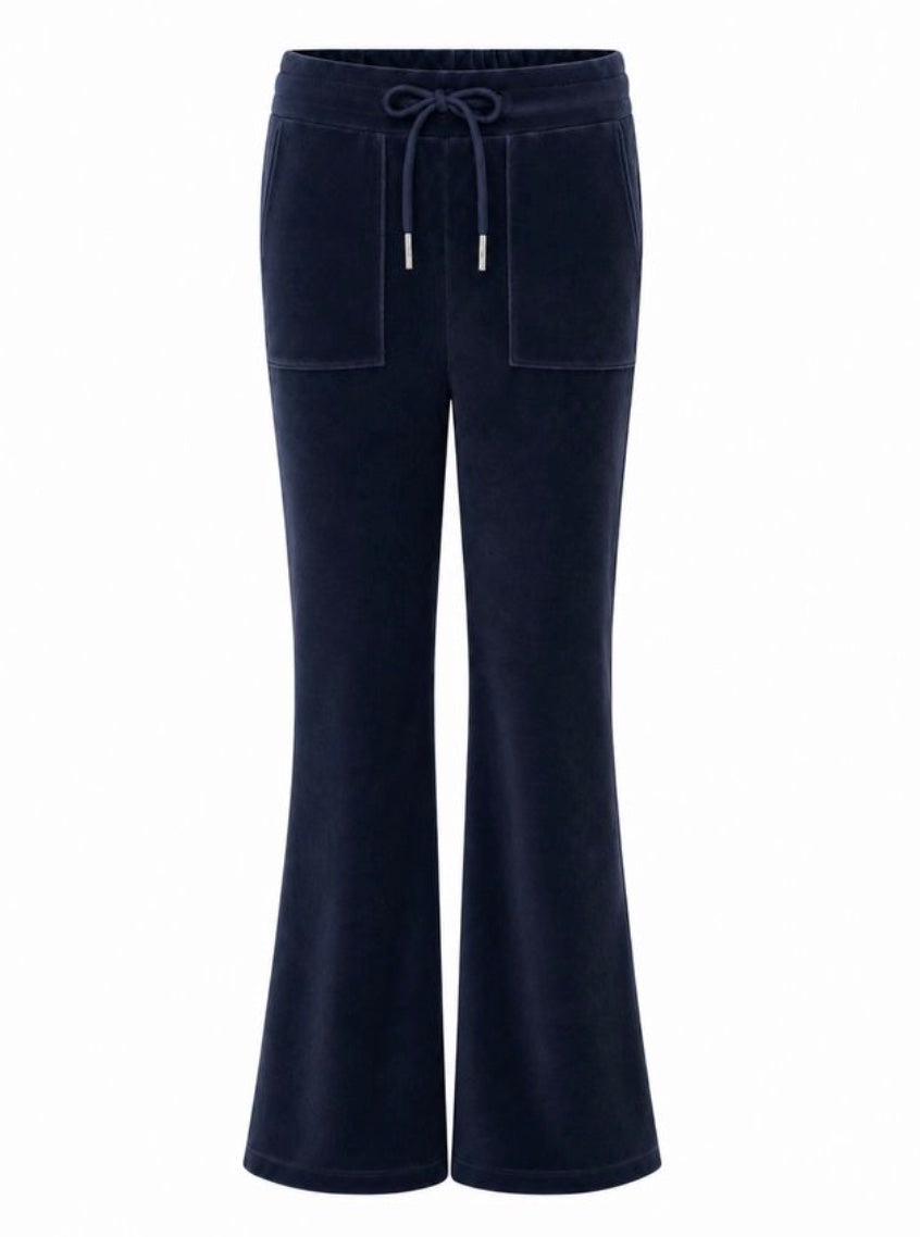 Bukse Hermine Velour Deep Navy
