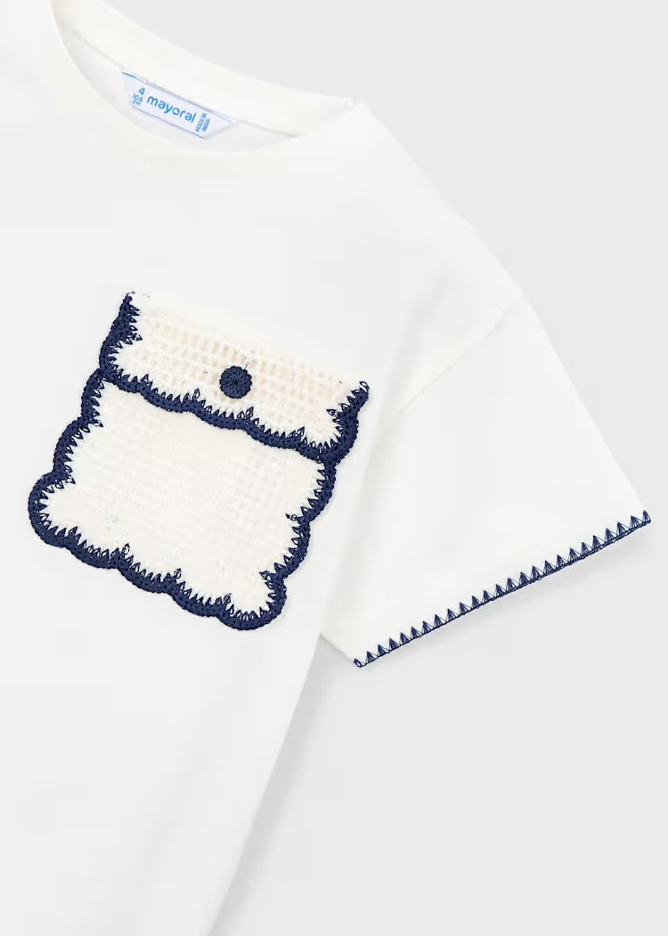 T-skjorte M/lomme Off White