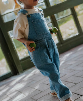 Bukse Don Contrast Overall Medium Denim Blue