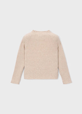 Genser Knitted Mockneck Quinoa Mix
