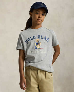 T-Skjorte Polo Bear Back To School Grey