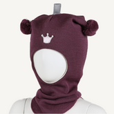 Balaclava M/Krone Burgunder