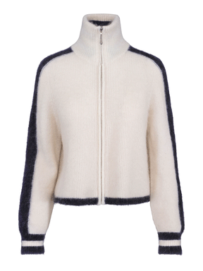 Jakke Lyra Knitted Pullover Cream