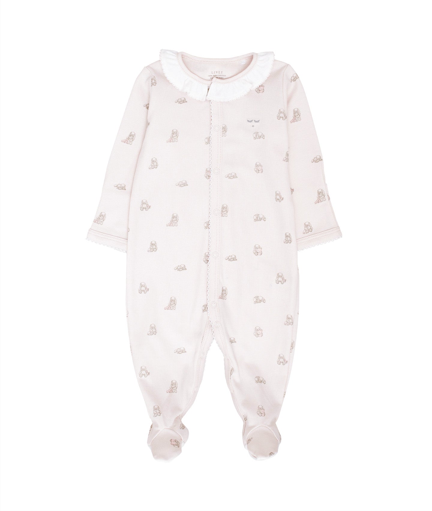 Sparkedress Snuggle Bunny Marley Remi Footie Pink