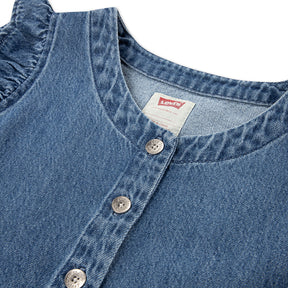 Kjole Lutter Sleeve Button Dance Around