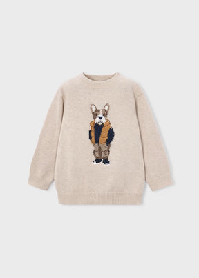 Genser Knit Dog Oat