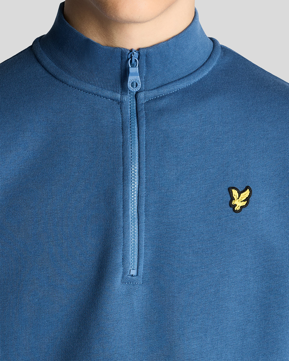 Genser Zip Pullover Dark Cornflower