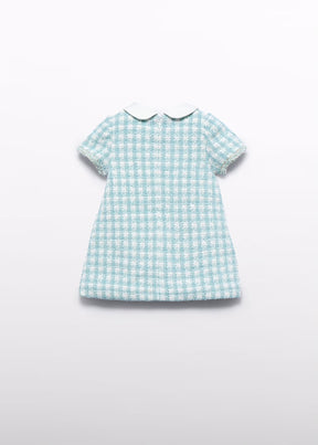Kjole Checkered Aqua