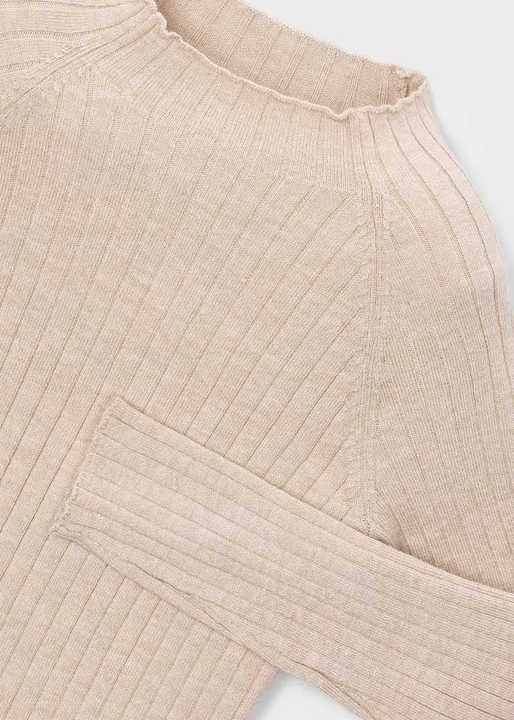 Genser Knitted Mockneck Quinoa Mix