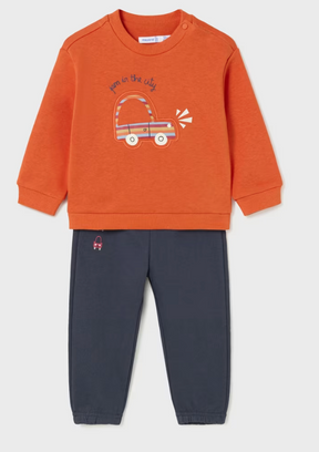 Sett 2 Piece Car Tracksuit Orange