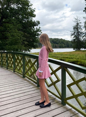 Skjørt Ull Chloe Strikket Soft Pink