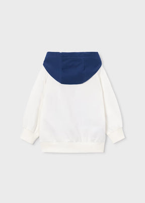 Genser Hoodie Combination Cream/Blue