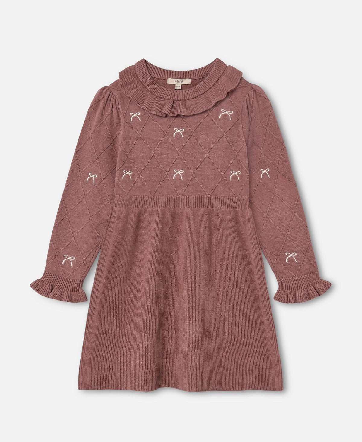 Kjole Alon Bow Ash Rose