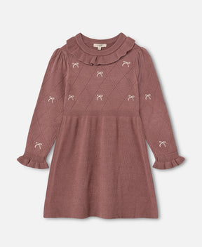 Kjole Alon Bow Ash Rose