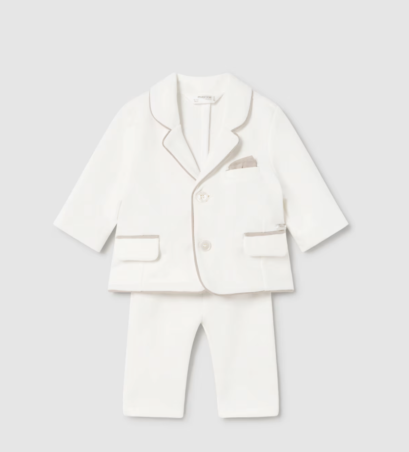 Sett Newborn Suit Ivory